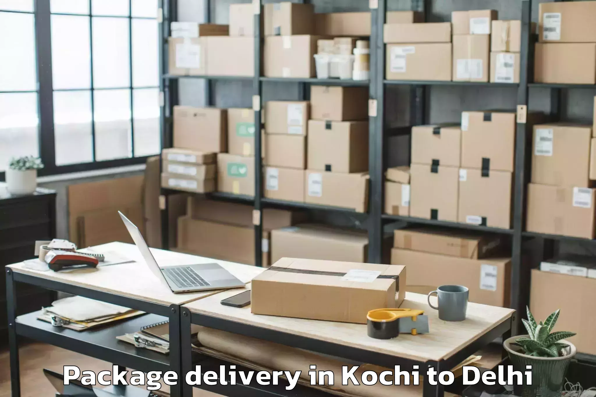 Efficient Kochi to Delhi Cantonment Package Delivery